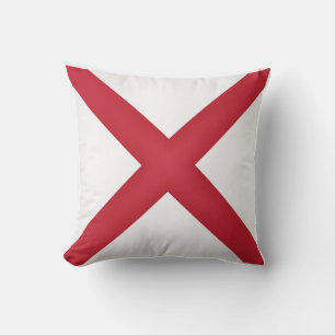 Cooler Staat der Alabama-Flagge Kissen