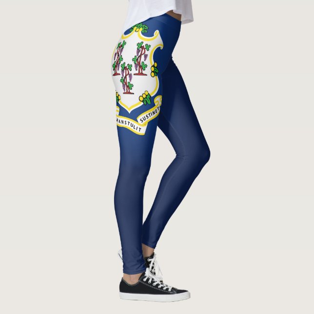 Cooler Staat der Fahne "Connecticut" Leggings (Rechts)