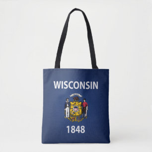 Cooler Staat der Fahne von Wisconsin