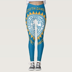 Cooler Staat der Flagge Süddakotas Leggings
