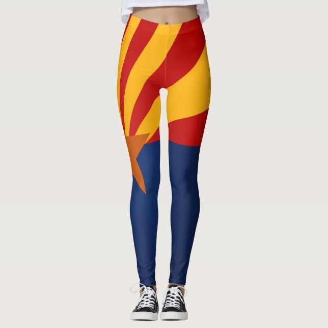 Cooler Staat der Flagge von Arizona Leggings (Vorderseite)