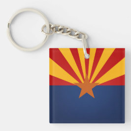 Cooler Staat der Flagge von Arizona Schlüsselanhänger