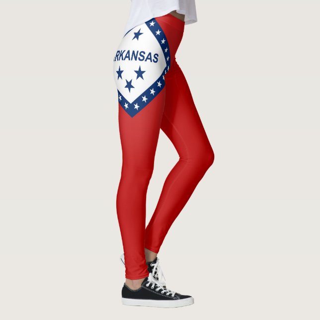 Cooler Staat der Flagge von Arkansas Leggings (Rechts)