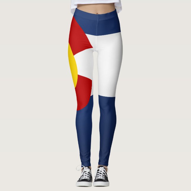 Cooler Staat der Flagge von Colorado Leggings (Vorderseite)