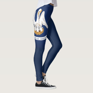 Cooler Staat der Flagge von Louisiana Leggings