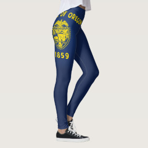 Cooler Staat der Flagge von Oregon Leggings