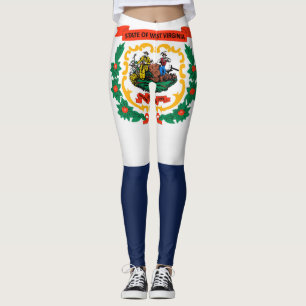 Cooler Staat der Flagge Westjordanlands Leggings