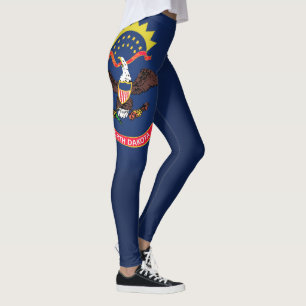 Cooler Staat der Flaggenmarke von North Dakota Leggings