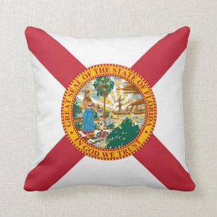 Cooler Staat von Florida-Flagge Kissen