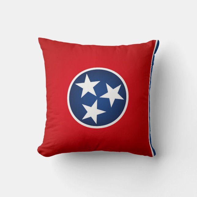 Cooler Staat von Tennessee-Flagge Kissen (Vorderseite)