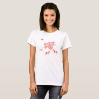 Cooler Stammes- Warli T - Shirt - Ochse-Wagen