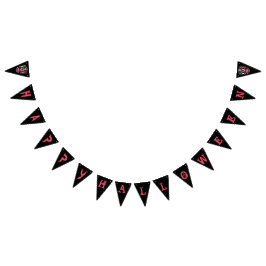 Cooler Stilftiger Halloween-Party-Banner Wimpelkette