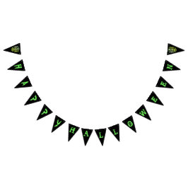 Cooler Stilftiger Halloween-Party-Banner Wimpelkette