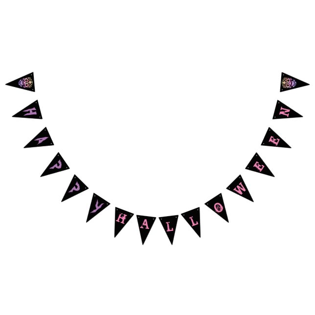 Cooler Stilftiger Halloween-Party-Banner Wimpelkette (Alle)