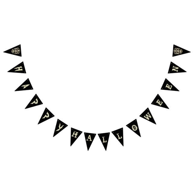 Cooler Stilftiger Halloween-Party-Banner Wimpelkette (Alle)