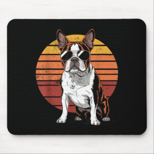 Cooler stolzer Boston-Terrier-Männer Frauen Vintag Mousepad