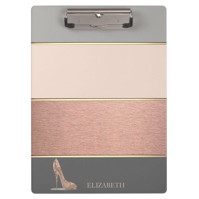 Cooler Streifen, hohe Ferse - Personalisiert Klemmbrett (Vorderseite)