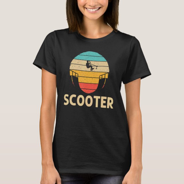 Cooler Stunt Scooter für Men Women Electric Scoote T-Shirt (Vorderseite)