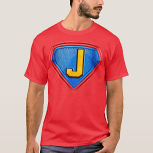 Cooler Super J Alphabet Niedlicher Anfangsbuchstab T-Shirt