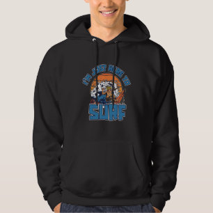 Cooler Surfer Meereswellen Surfbrett Sportlicher A Hoodie