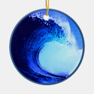 cooler Surfstil Keramik Ornament