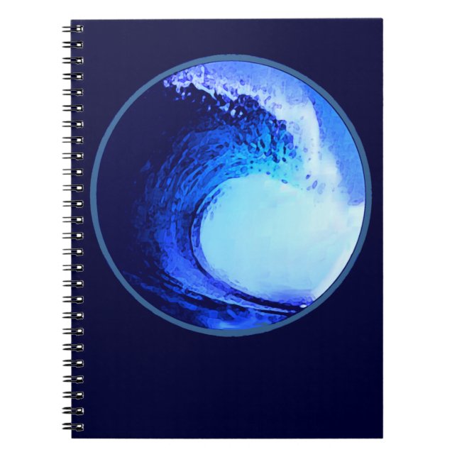 cooler Surfstil Notizblock (Vorderseite)