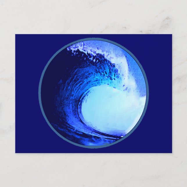 cooler Surfstil Postkarte (Vorderseite)