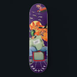 Cooler Surreal Funny Einzigartiger Personalisierte Skateboard<br><div class="desc">Cool Surreal Funny Unique Custom Personalisiert Name Skateboard zeigt Ihren personalisierten Namen in der modernen Typografie auf einer lustigen Collage von Autos, Flugzeug, Enten, Blume, Vögeln und eine Person. Personalisieren Sie diese, indem Sie den Text in dem dafür vorgesehenen Textfeld bearbeiten. Geben Sie Ihrem Lieblingskateboarder zu Weihnachten, Geburtstag oder Ihrer...</div>