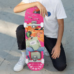 Cooler Surreal Funny Einzigartiger Personalisierte Skateboard<br><div class="desc">Cool Surreal Funny Unique Custom Personalisiert Name Skateboard zeigt Ihren personalisierten Namen in der modernen Typografie auf einer lustigen Collage von Autos, Flugzeug, Enten, Blume, Vögeln und eine Person. Personalisieren Sie diese, indem Sie den Text in dem dafür vorgesehenen Textfeld bearbeiten. Geben Sie Ihrem Lieblingskateboarder zu Weihnachten, Geburtstag oder Ihrer...</div>