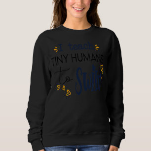 Cooler Swim-Trainer, den ich winzigen Menschen bei Sweatshirt