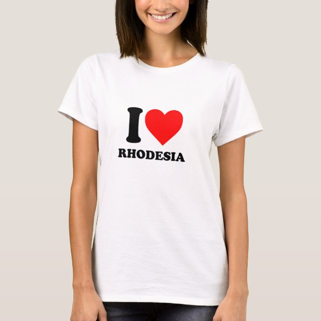 Cooler T - Shirt Liebe I Rhodesiens (Vorderseite)