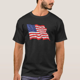 cooler T - Shirt mit amerikanischer Designflagge
