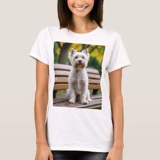 cooler T - Shirt mit Autorenhund