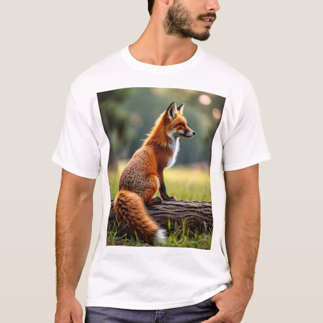 cooler T - Shirt mit originalem Fuchsdesign (Vorderseite)