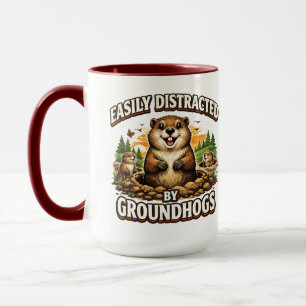 Cooler Tag des Murmeltieres Murmeltier Lustiger Tasse