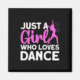 Cooler Tanz für Mädchen Frauen Hip Hop Tänzer Ball Magnet