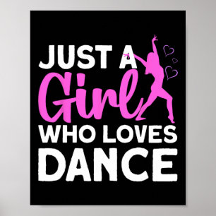 Cooler Tanz für Mädchen Frauen Hip Hop Tänzer Ball Poster