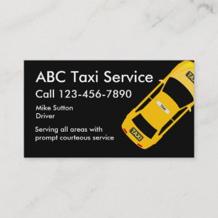 Cooler Taxi-Service Businesscards Visitenkarte