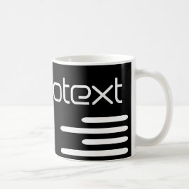 Cooler Technotext Techno Text Schwarz Kaffeetasse