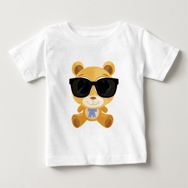 Cooler Teddy Bär Baby T-shirt (Vorderseite)