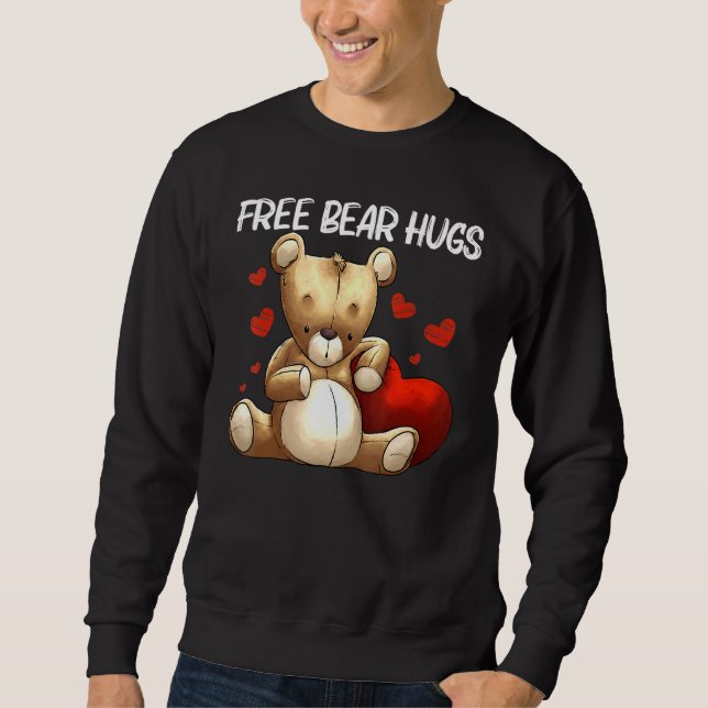 Cooler Teddybär für Männer Frauen gepolstertes Spi Sweatshirt (Vorderseite)