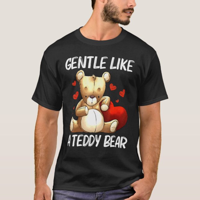 Cooler Teddybär für Männer Frauen gepolstertes Spi T-Shirt (Vorderseite)