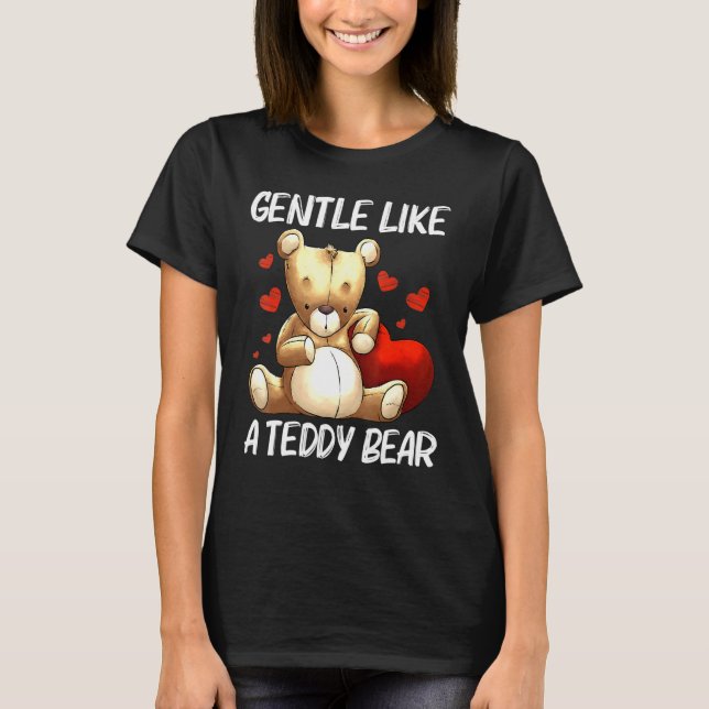 Cooler Teddybär für Männer Frauen gepolstertes Spi T-Shirt (Vorderseite)