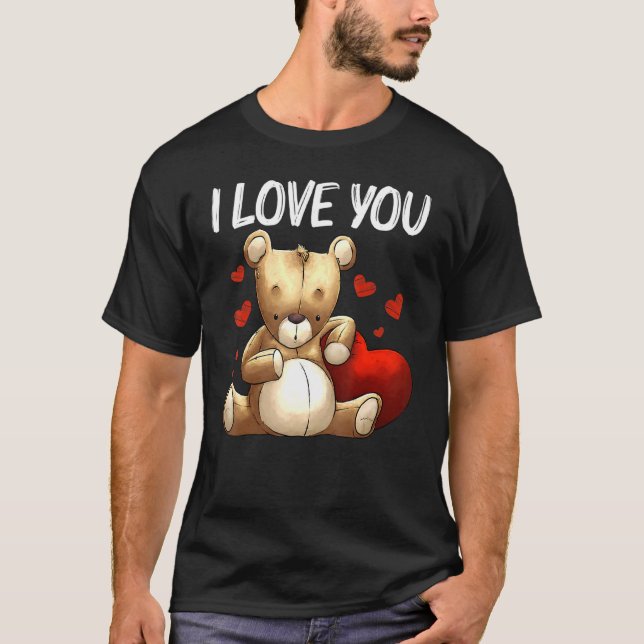 Cooler Teddybär für Männer Frauen gepolstertes Spi T-Shirt (Vorderseite)