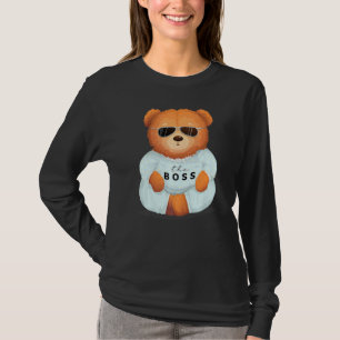 Cooler Teddybär mit Sonnenbrille Teddy The Bos T-Shirt