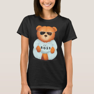 Cooler Teddybär mit Sonnenbrille Teddy The Boss Bo T-Shirt