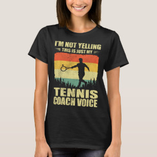Cooler Tennistrainer für Männer Frauen Mannschaft T-Shirt