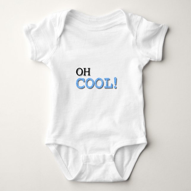 Cooler Text Baby Strampler (Vorderseite)