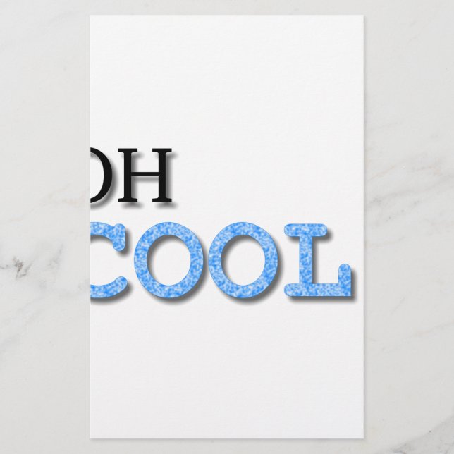 Cooler Text Briefpapier (Vorderseite)