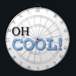 Cooler Text Dartscheibe<br><div class="desc">Ein cooler Text in Schwarz,  Blau und Weiß.</div>